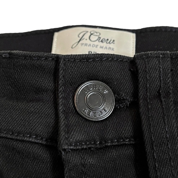J. Crew 8" Toothpick Skinny Ankle Crop Jeans Black 24 Petite - Picture 7 of 16